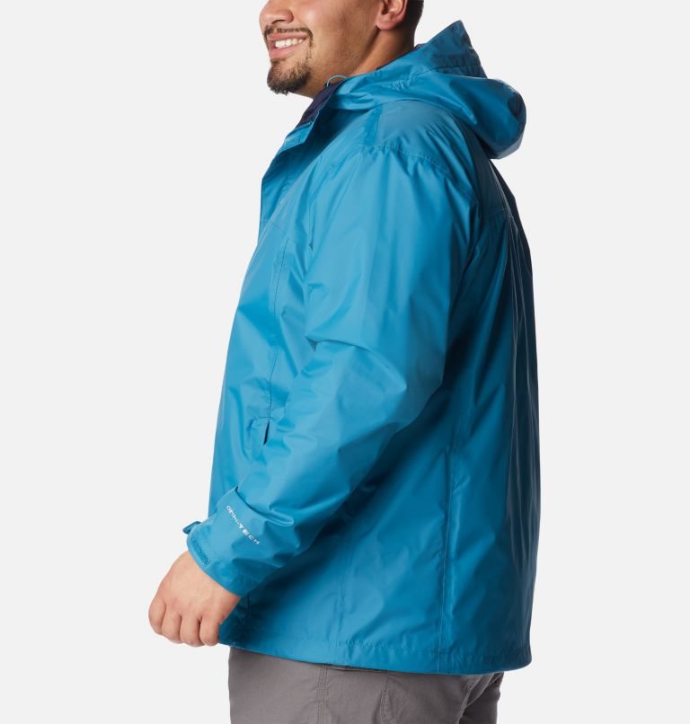 Men's Columbia Watertight II Rain Jackets Turquoise | Plus Size CA-UA380